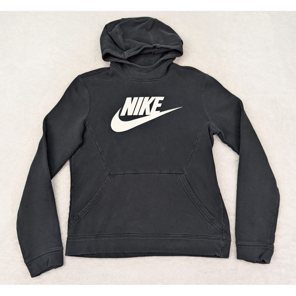 Nike Other - Nike Sportswear Hoodie Youth XL Black Club Fleece Pullover Thumbholes CV9336-010